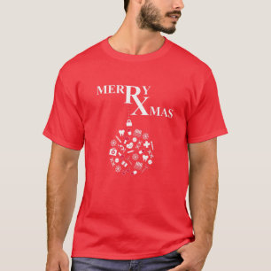 Merry Xmas Pharmacist Pharmacy Lab Ugly Christmas T-Shirt