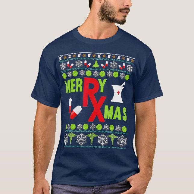 Merry Xmas Pharmacist Ugly Sweater Christmas (Front)