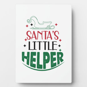 Merry Xmas Santas Little Helper Plaque