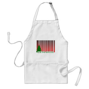 MERRY XMAS : scan this barcode Standard Apron