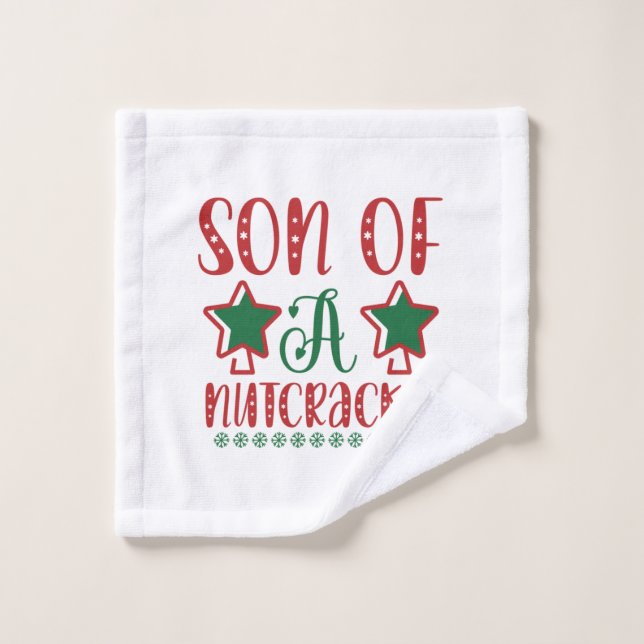 Merry Xmas Son Of A Nutcracker Wash Cloth (Wash Cloth)