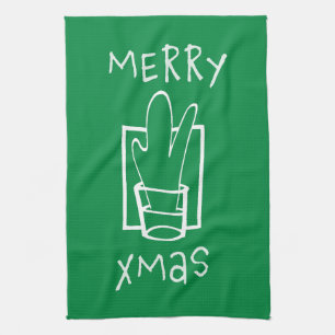 Merry Xmas Tea Towel