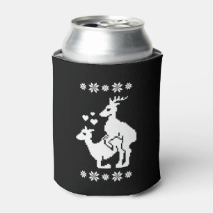 Merry Xmas Ugly Christmas Can Cooler