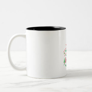 Merry Xmas Welcome To My Home Two-Tone Coffee Mug