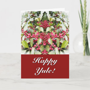 Merry Yule Berry Solstice Holiday Card