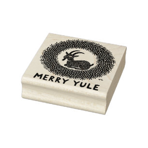 Merry Yule Goat                                    Rubber Stamp