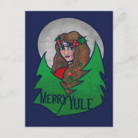 Merry Yule Goddess Art Pagan and Wiccan Yule