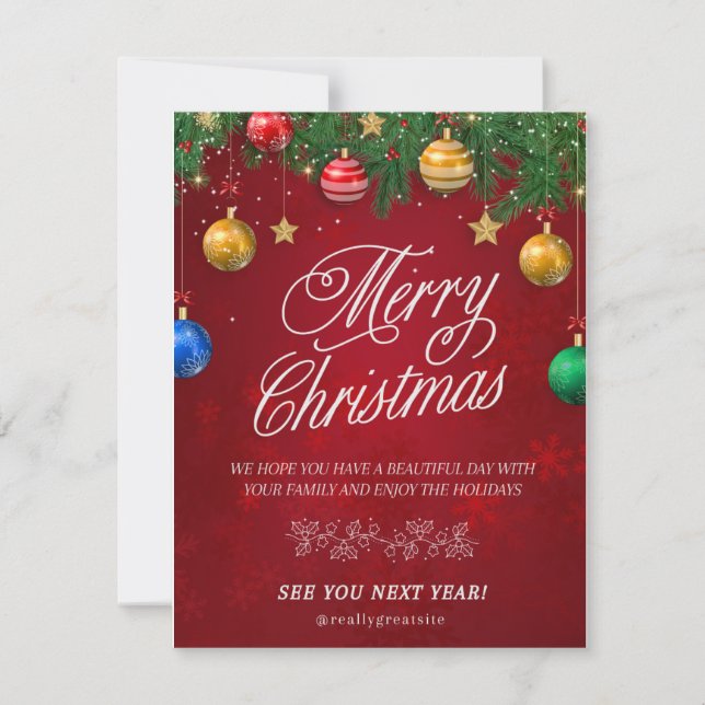 Merrycristmas Holiday Card (Front)