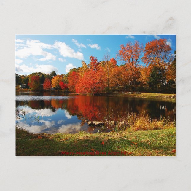 merrymtg -2, Merry-Meeting River Alton NH. Postcard (Front)