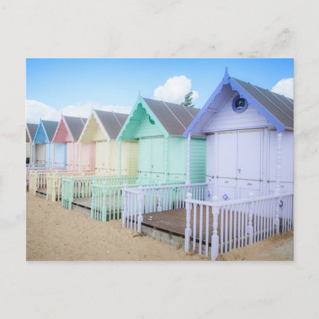 Mersea Island Beach Huts Postcard (Front)