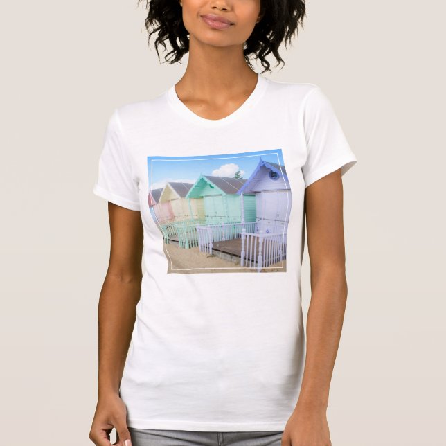 Mersea Island Beach Huts T-Shirt (Front)