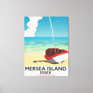 Mersea Island Essex Vintage poster Canvas Print