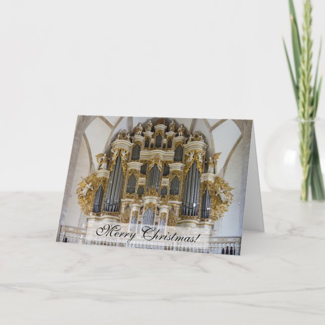 Merseburg Cathedral organ Christmas card (Front)