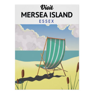 Mersia island Essex travel poster