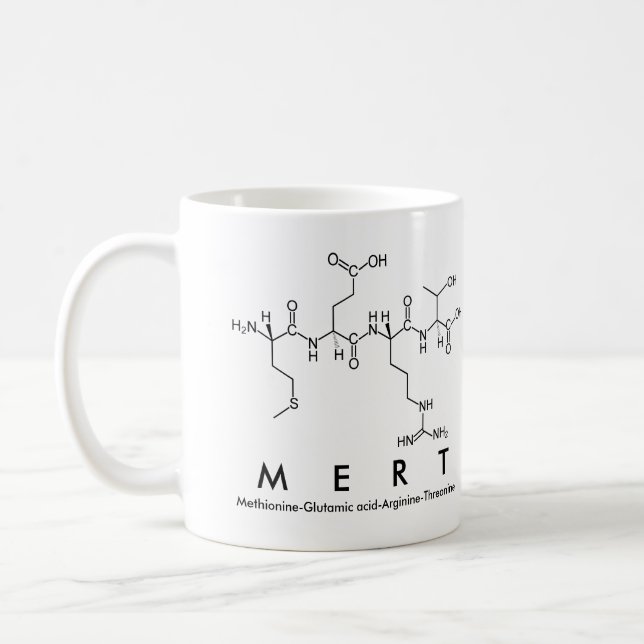 Mert peptide name mug (Left)
