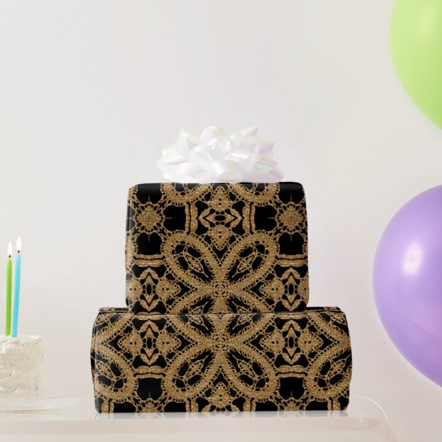 Mertlock Old Fashion Black Beauty Wrapping Paper (Party Gifts)