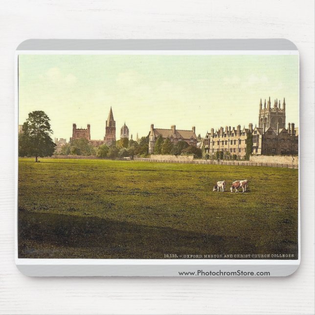 Merton and Christ Church College, Oxford, England Mouse Mat (Front)