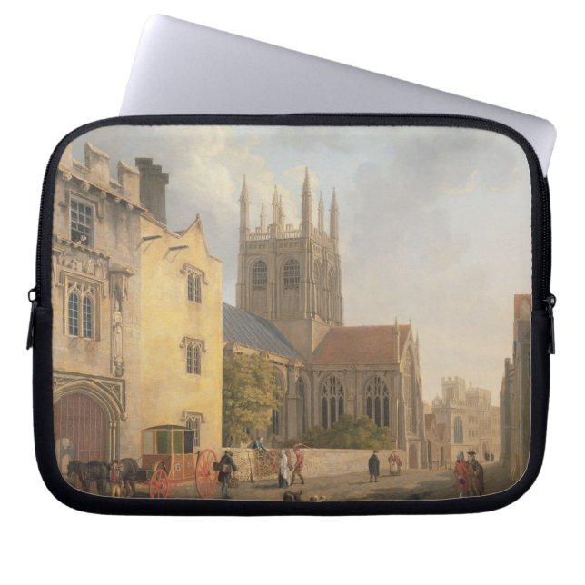 Merton College, Oxford, 1771 (oil on canvas) Laptop Sleeve (Front)