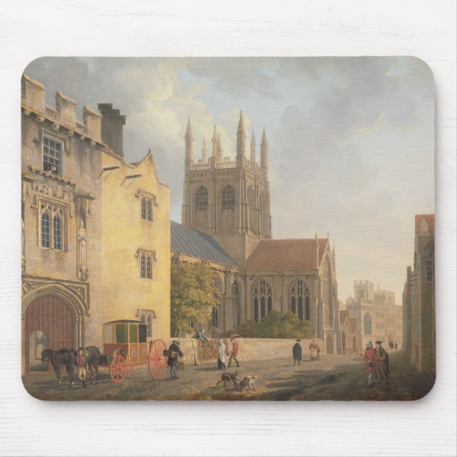 Merton College, Oxford, 1771 (oil on canvas) Mouse Mat (Front)