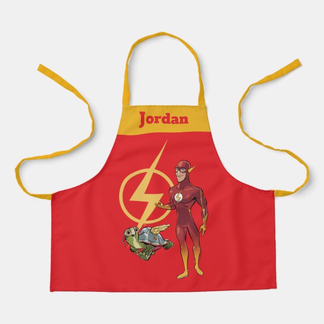 Merton & The Flash Apron (Front)
