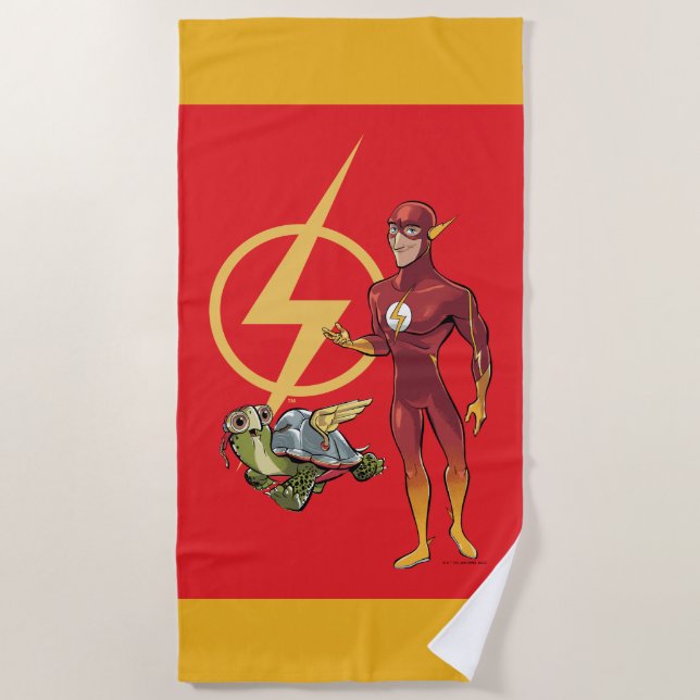 Merton & The Flash Beach Towel (Front)