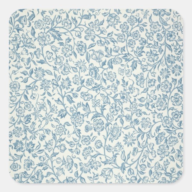 Merton, wallpaper design square sticker (Front)