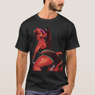 Meru The Succubus  Meru The Demon Girl Black Borde T-Shirt