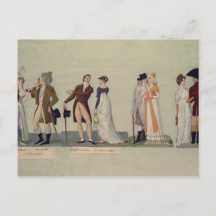 Merveilleuse...Incroyable promenading Postcard