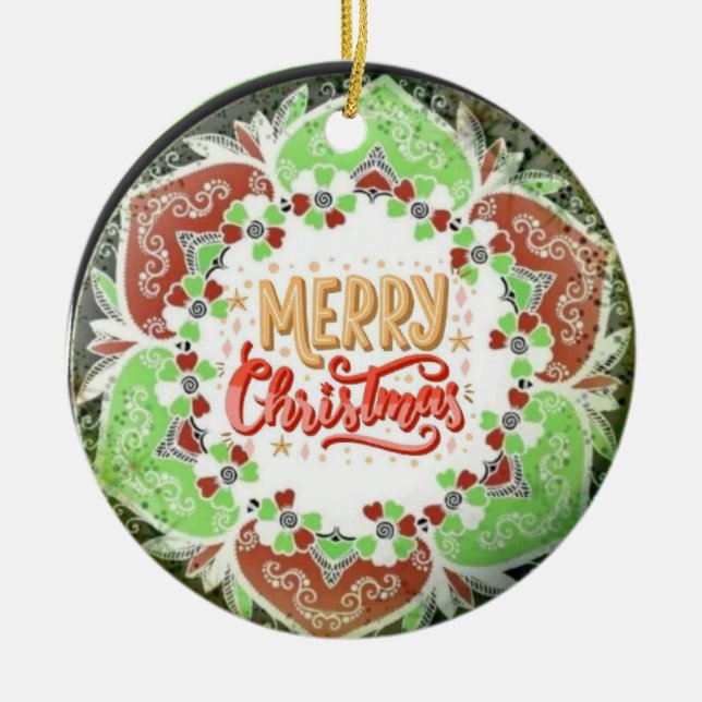 Mery Christmas ornament  (Front)