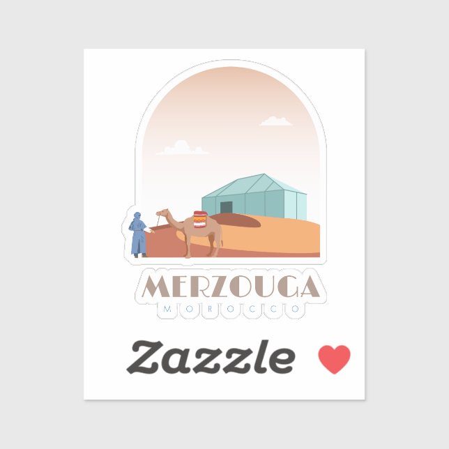 Merzouga city morocco Skyline (Sheet)