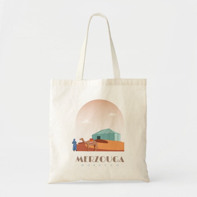 Merzouga city morocco Skyline Tote Bag (Front)