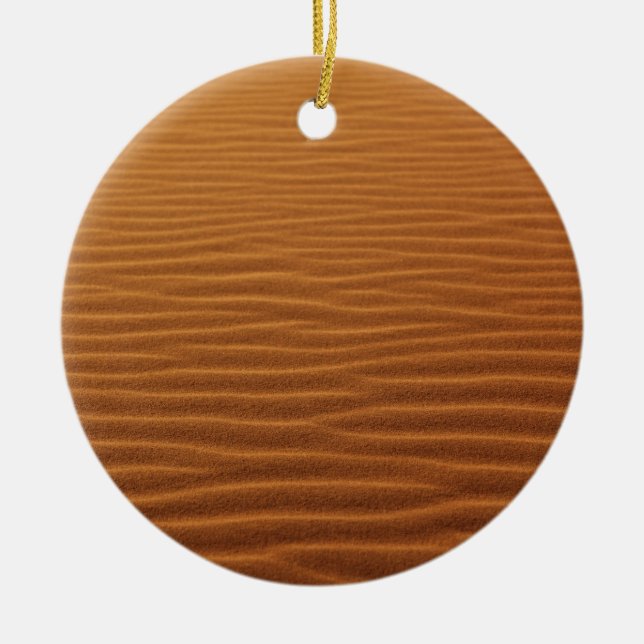 Merzouga Dunes, Morocco Ceramic Tree Decoration (Front)