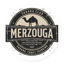 Merzouga Sahara Camel Ride Vintage Badge | Retro M