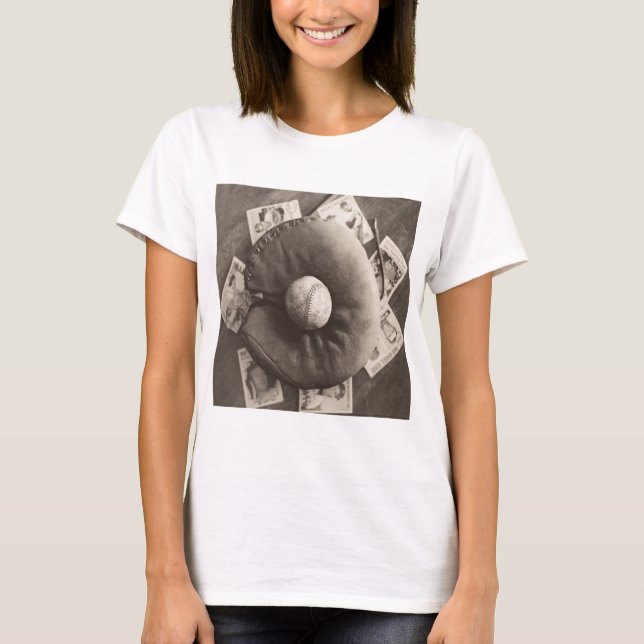 MES01BWD3 Baseball Cards.tif T-Shirt (Front)