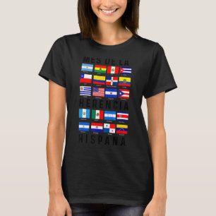 Mes de la Herencia Hispana Camiseta Latino Pride F T-Shirt