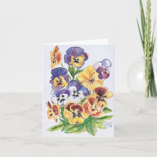 Mes Pensées pour toi, / My “thoughts” for you Card (Front)