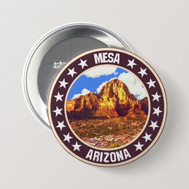 Mesa                                               7.5 cm round badge (Front & Back)