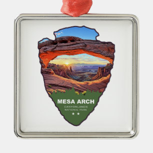 Mesa Arch Canyonlands National Park Arrowhead Metal Tree Decoration