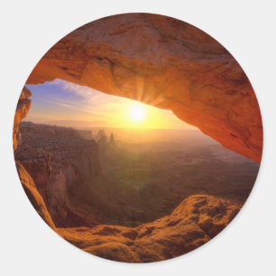 Mesa Arch, Canyonlands National Park Classic Round Sticker