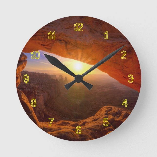 Mesa Arch, Canyonlands National Park Round Clock (Front)