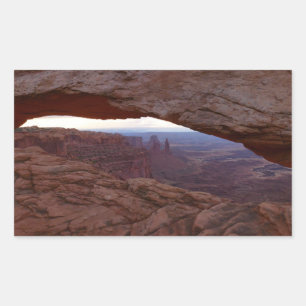 Mesa Arch from Canyonlands National Park Rectangular Sticker