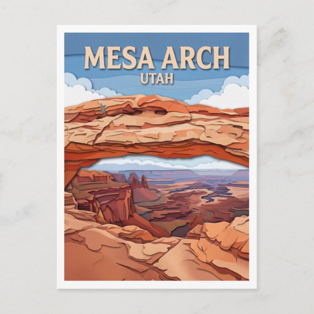 Mesa Arch Moab Utah Postcard (Front)