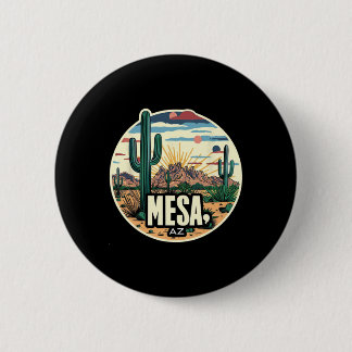 Mesa Arizona Az Cactus Desert Vacation Hike Advent 6 Cm Round Badge
