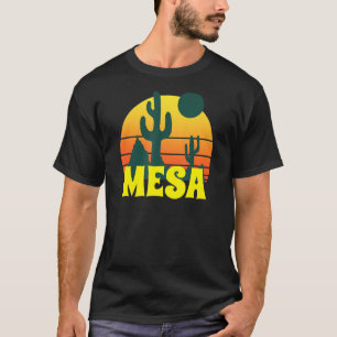 Mesa Arizona AZ Vintage Sunset Retro Saguaro Cactu T-Shirt