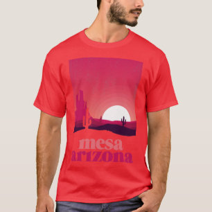 Mesa Arizona Desert Illustration Vintage Souvenir2 T-Shirt