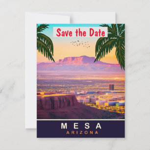 Mesa Arizona Desert Tropical wedding Invitation