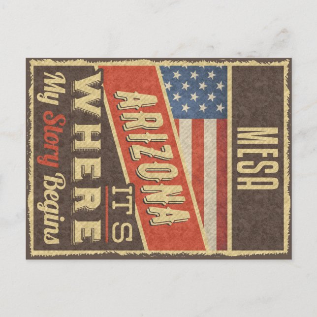 Mesa Arizona Postcard (Front)