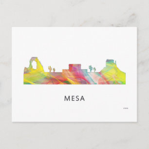 MESA, ARIZONA SKYLINE WB1 - POSTCARD
