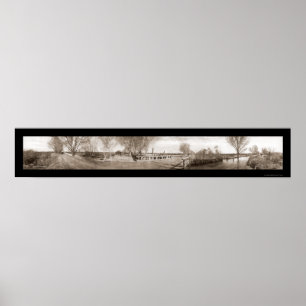 Mesa AZ Irrigation Photo 1908 Poster