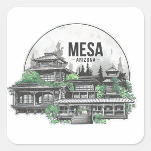 Mesa City Arizona USA Square Sticker